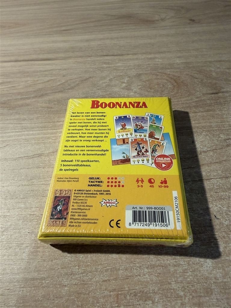 Boonanza - nieuw in seal - 999 games - S6996, Ophalen of Verzenden, Zo goed als nieuw