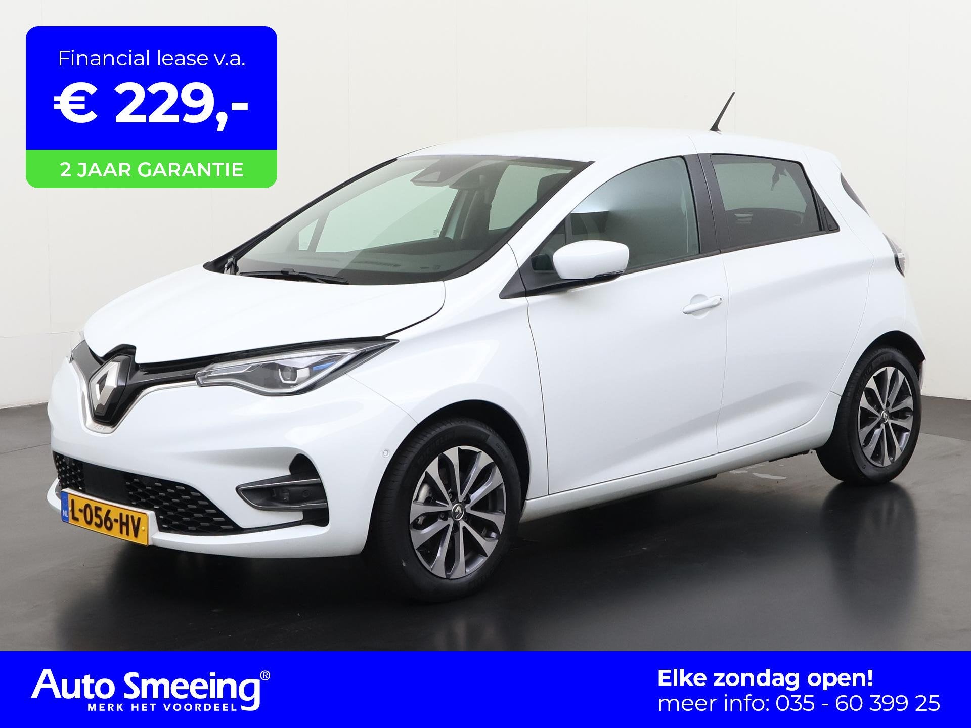 Renault ZOE R135 Intens 52 kWh | incl KOOP Accu | CCS Laden, Auto's, Renault, 12 maanden, 136 pk, Gebruikt, Wit