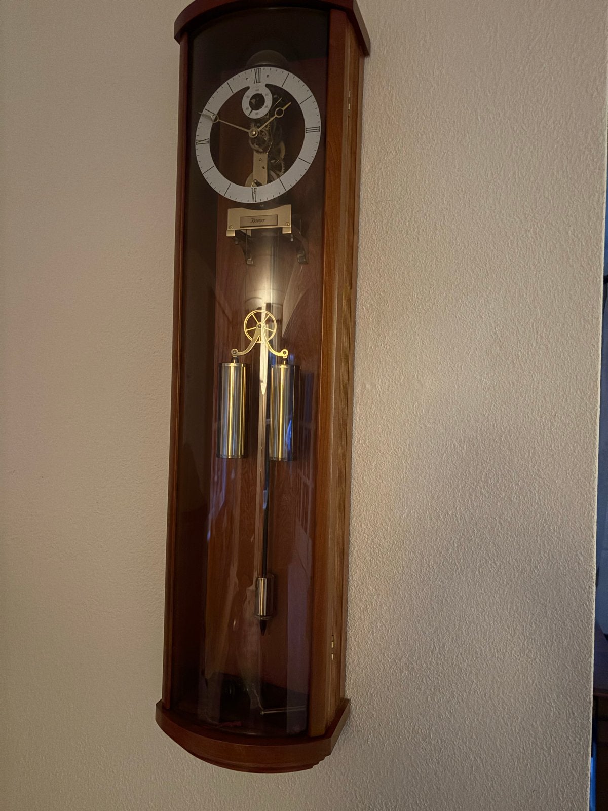 Mooie Kieninger wandklok met gewichten, Ophalen of Verzenden