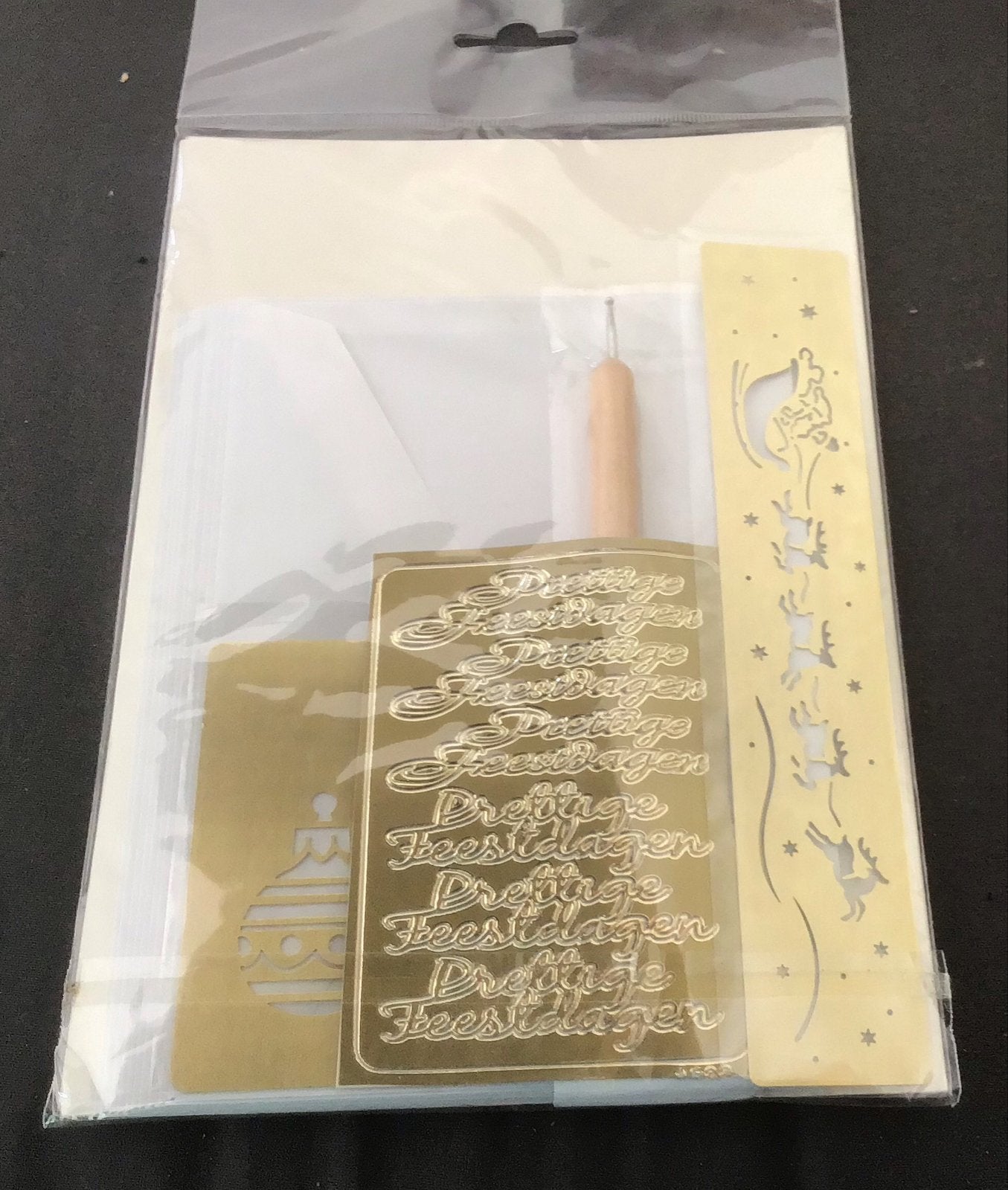 Nieuw Embossing kit - Fijne Feestdagen, Ophalen of Verzenden, Nieuw, Kerstmis, Knutselmateriaal