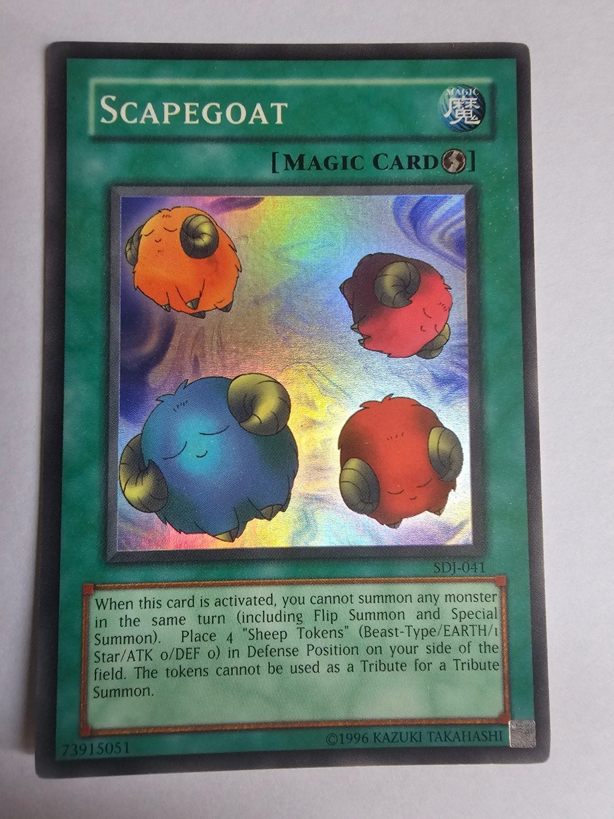 Yu-Gi-Oh! Scapegoat Magic Card (3 stuks), Verzenden, Zo goed als nieuw, Meerdere kaarten, Foil