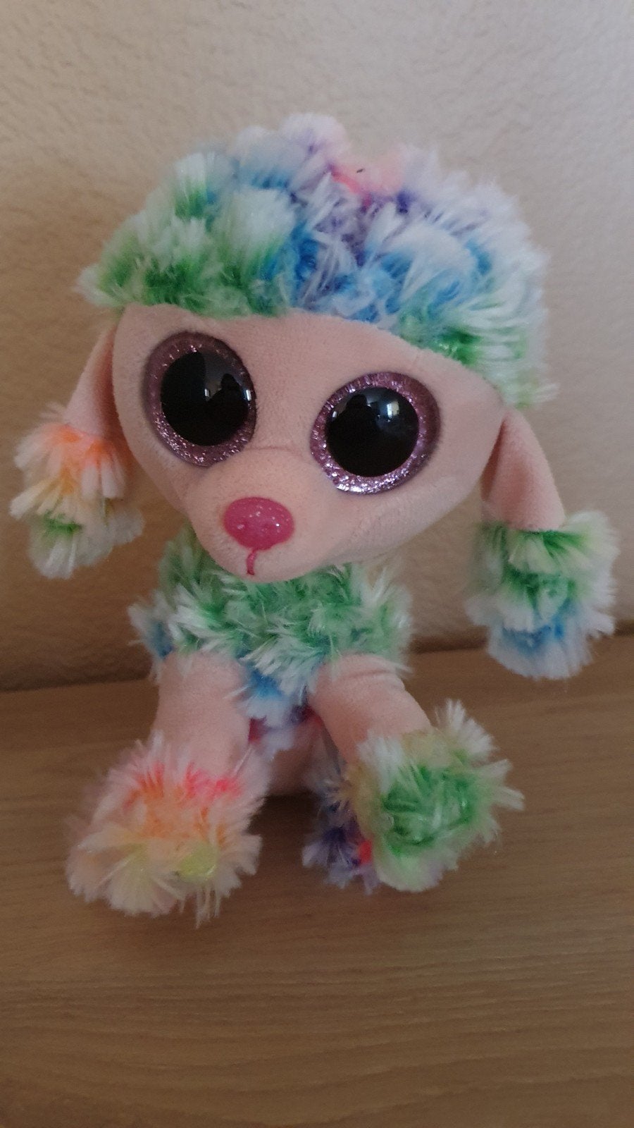 Ty knuffel rainbow/ regenboog poedel., Ophalen of Verzenden, Zo goed als nieuw, Overige typen, Ty