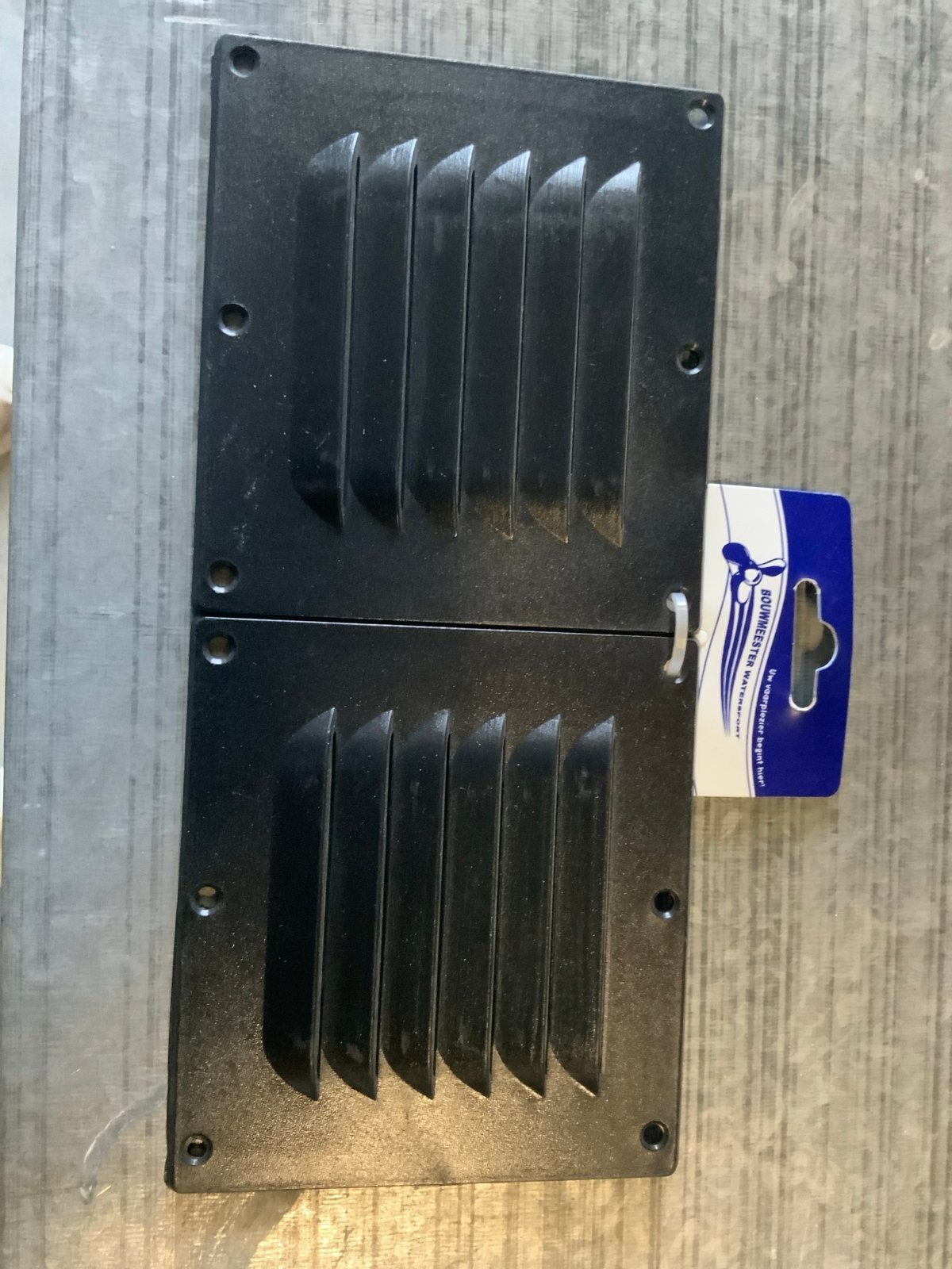 Ventilatierooster 25.5x11.5 cm - Zwart, Watersport en Boten, Ophalen of Verzenden, Nieuw, Overige typen
