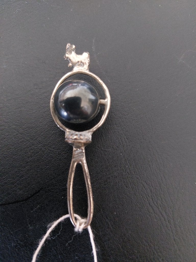 Vintage zilveren (800) rammelaar, Antiek en Kunst, Antiek | Goud en Zilver, Ophalen of Verzenden, Zilver