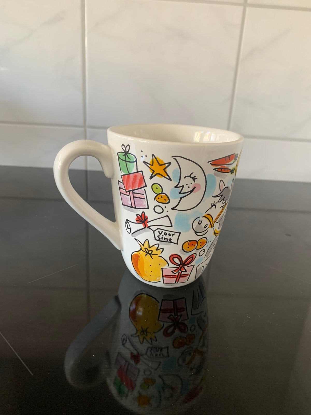 Blond sint mok, Ophalen, Zo goed als nieuw, Aardewerk, Kop(pen) en/of Schotel(s)