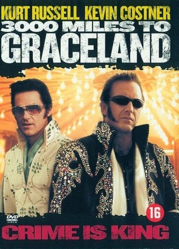 DVD 3000 Miles To Graceland (Kevin Costner), Verenigde Staten, Vanaf 16 jaar, Nederlands, Ophalen of Verzenden