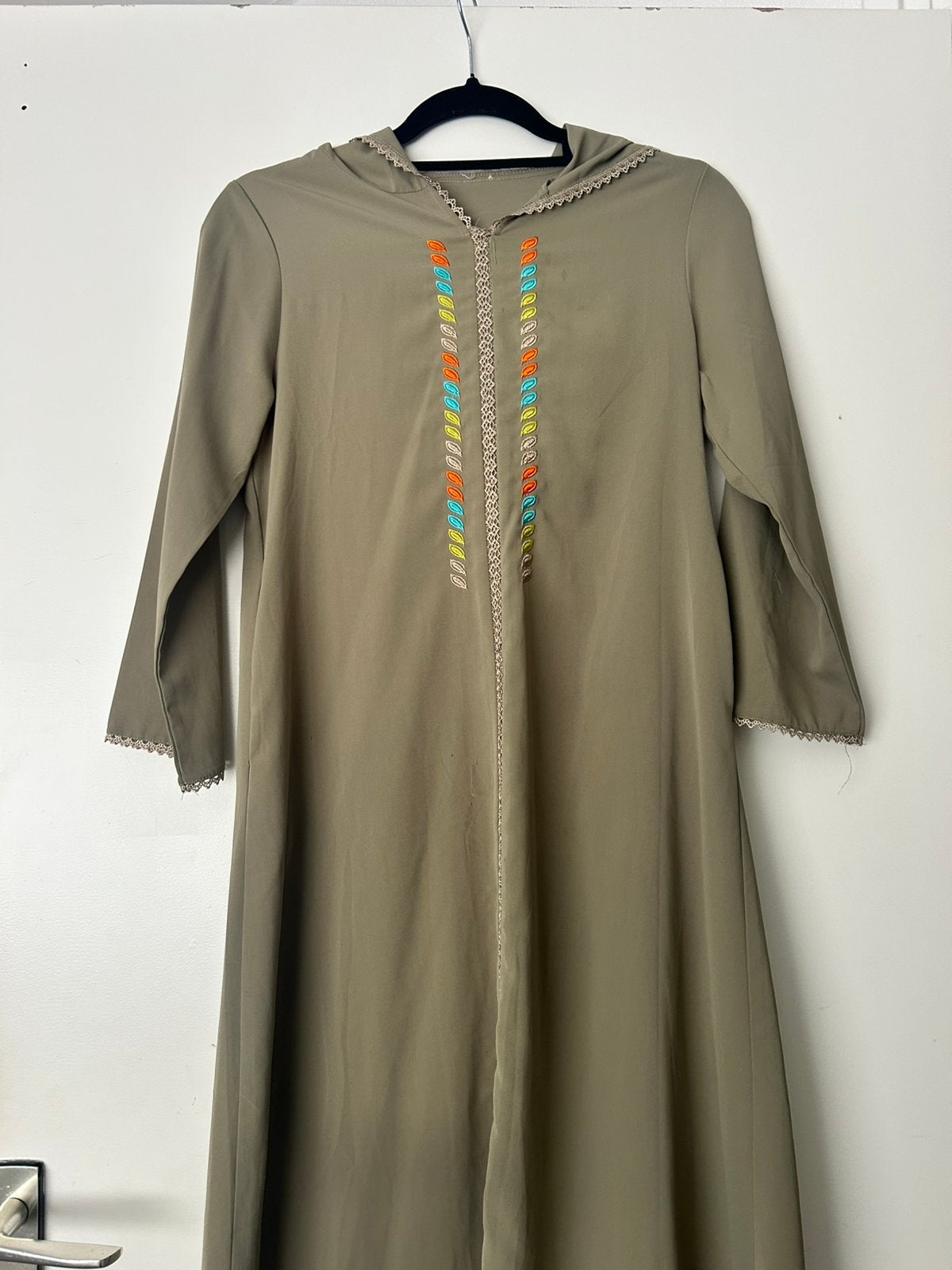Marokkaanse djelaba jalaba voor meisjes leeftijd 10 jaar, Ophalen of Verzenden, Zo goed als nieuw, Maat 34 (XS) of kleiner, Onder de knie