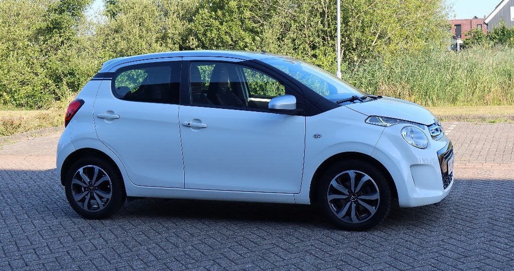 Citroën C1 1.0 VTI, Shine 72 pk, Clima, CarPlay, Nav, etc..., Auto's, Stof, C1, Wit, Bedrijf
