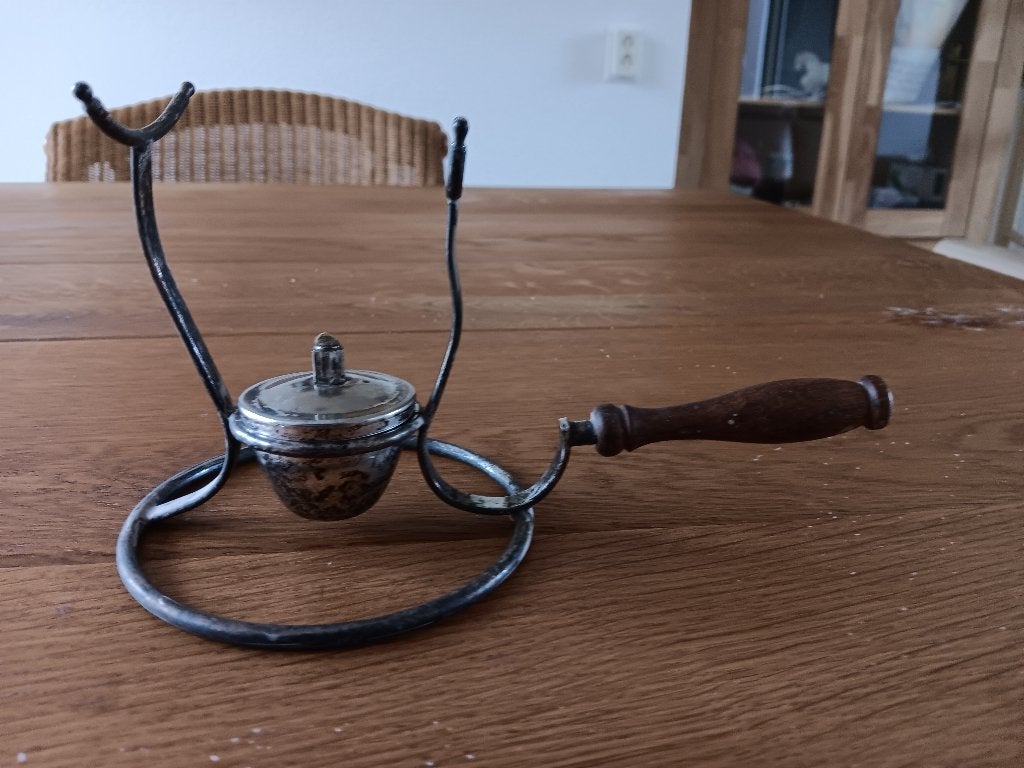 zilveren vintage cognacglasverwarmer, Antiek en Kunst, Antiek | Servies los, Ophalen