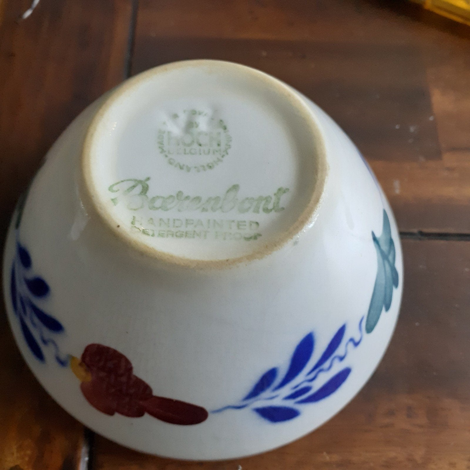 Vintage Boch Frères 'Boerenbont' kom - Handgeschilderd, Ophalen
