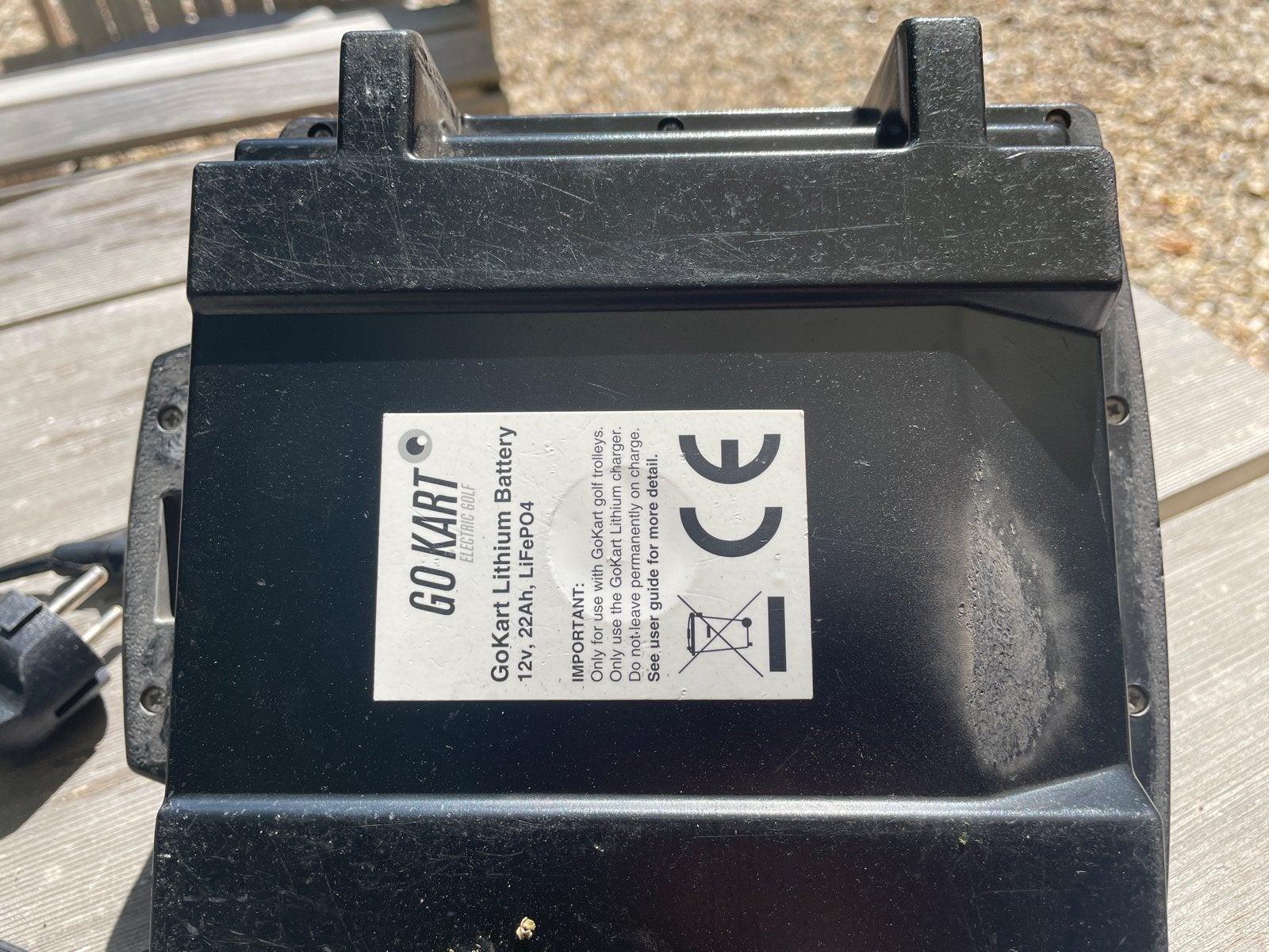 GoKart Lithium Batterij 12V 22Ah met oplader, Ophalen, Gebruikt