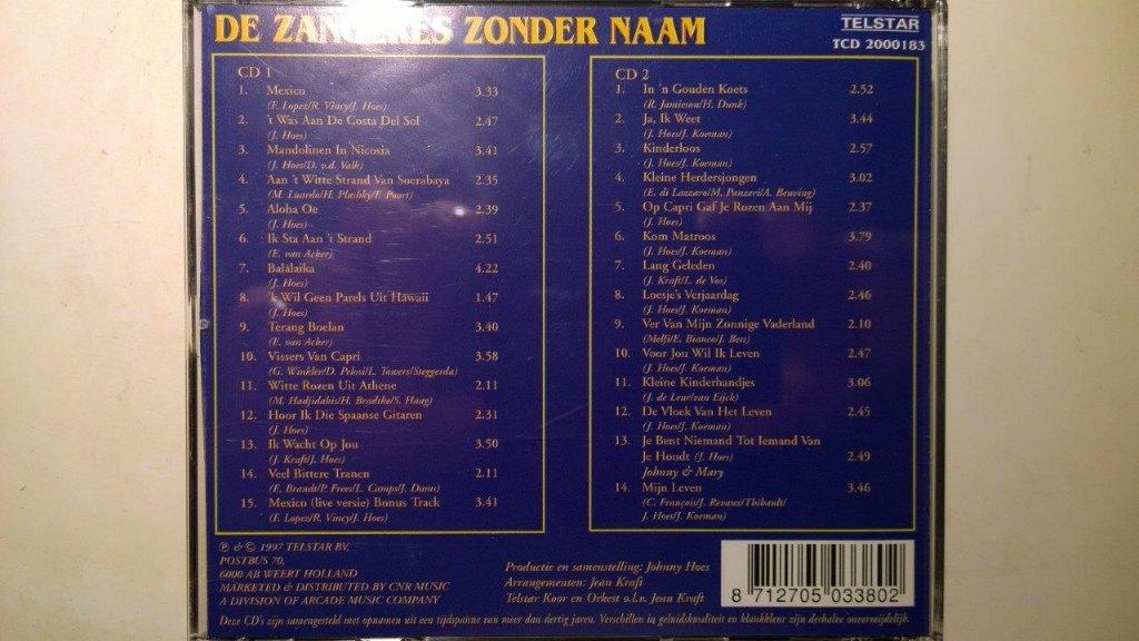 Zangeres Zonder Naam - Mijn Allergrootste Successen Nummer 2, Ophalen of Verzenden, Zo goed als nieuw, Levenslied of Smartlap