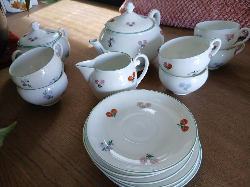 Epiag Serviesje met Lief Bloemendecor, Ophalen of Verzenden