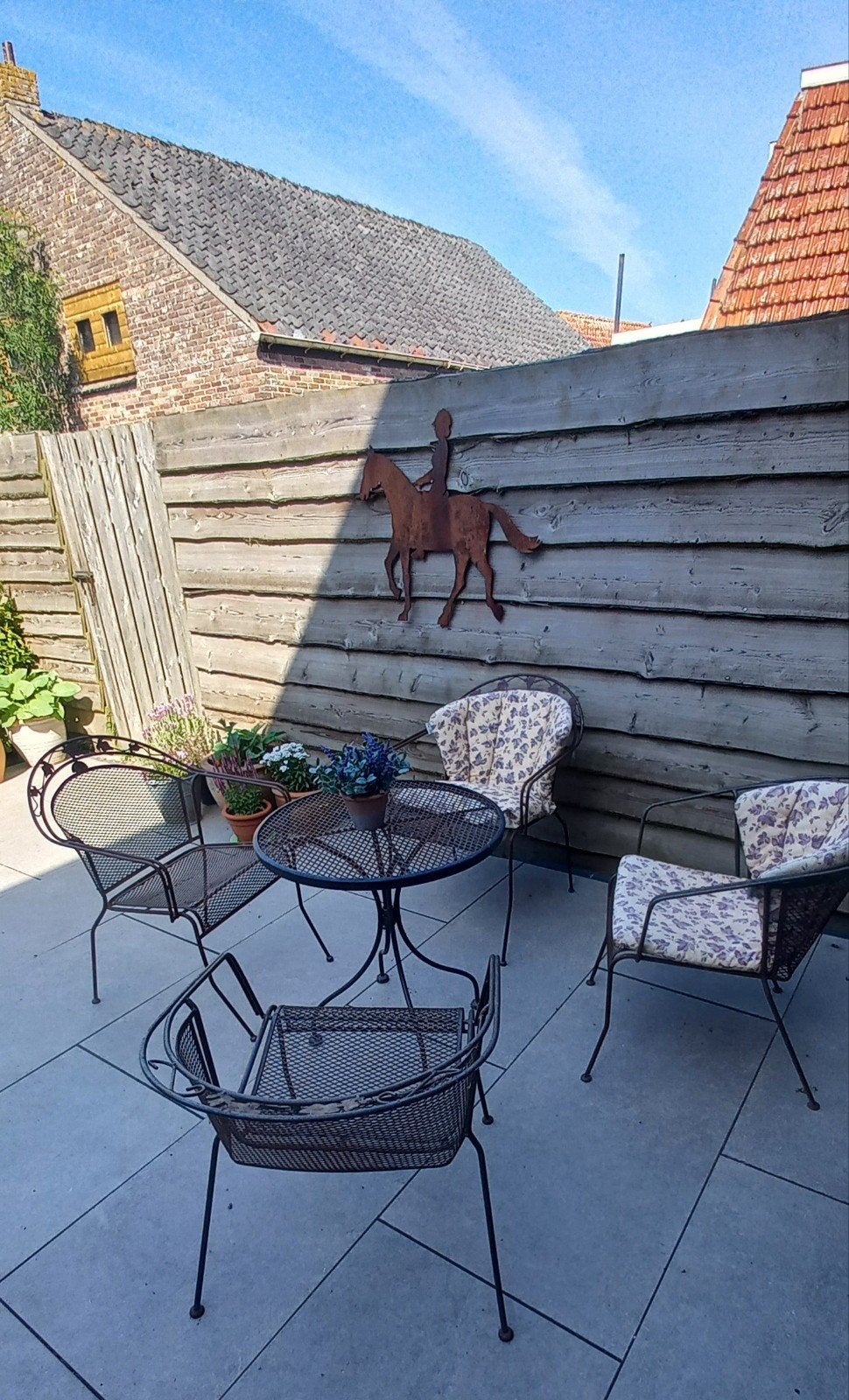 Te koop: gietijzeren tuinset, Tuin en Terras, Tuinsets en Loungesets, Ophalen, Gebruikt, Overige materialen