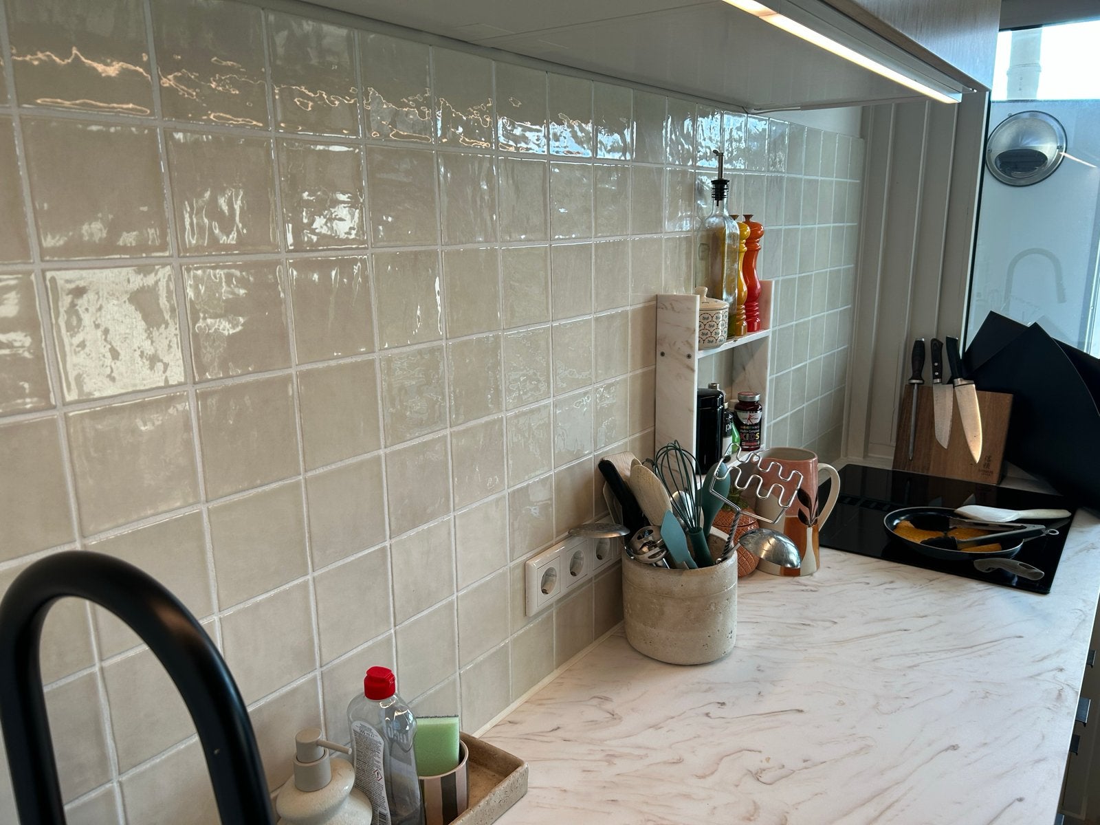 Cifre Zellige Ivory 10x10 Keramische Wandtegels, Doe-het-zelf en Verbouw, Ophalen, Nieuw, Minder dan 20 cm, Minder dan 5 m²