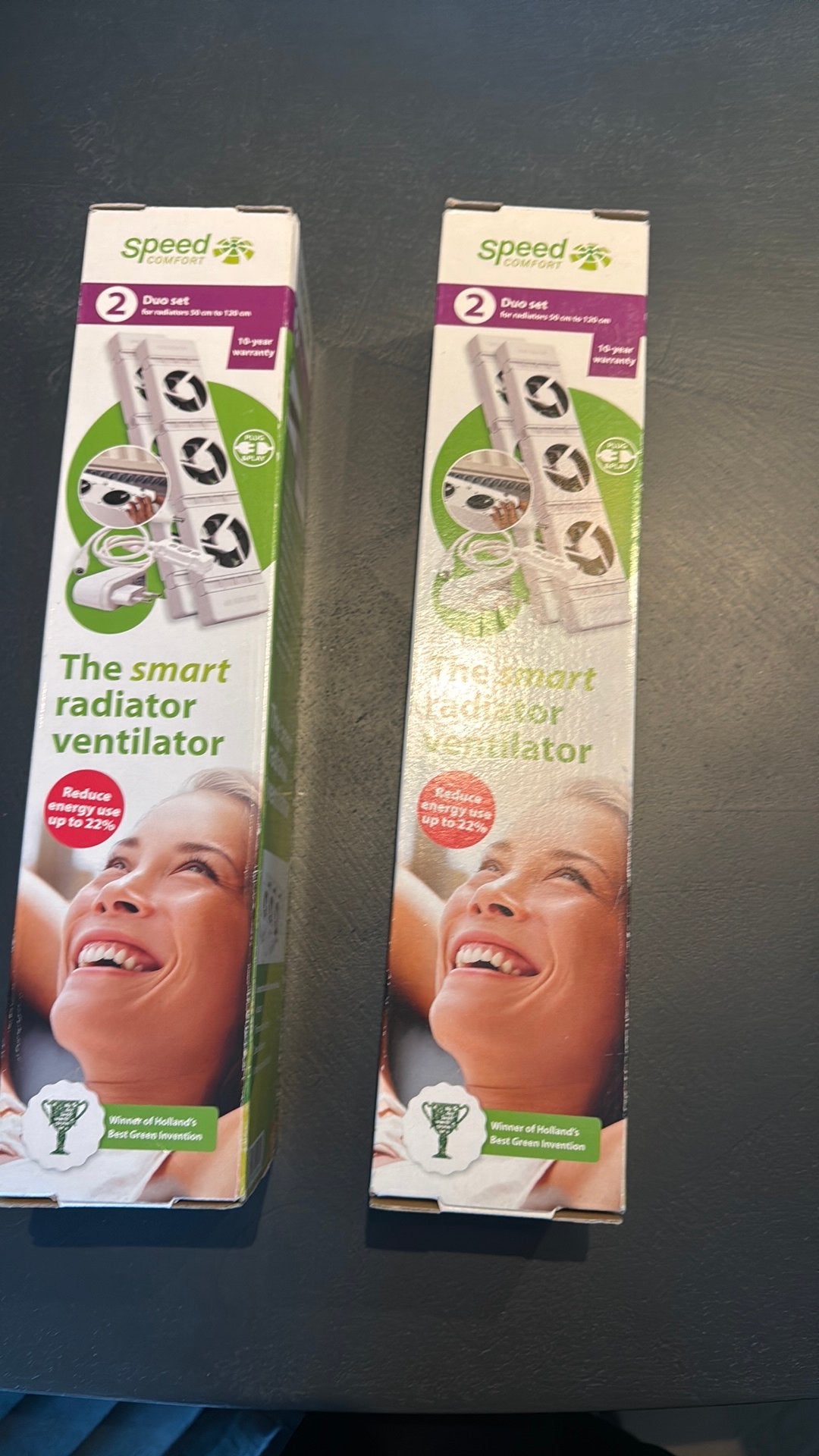 2 x SpeedComfort Radiator Ventilator Duo Set(nieuw), Minder dan 30 cm, Hoog rendement (Hr), Radiator, Nieuw