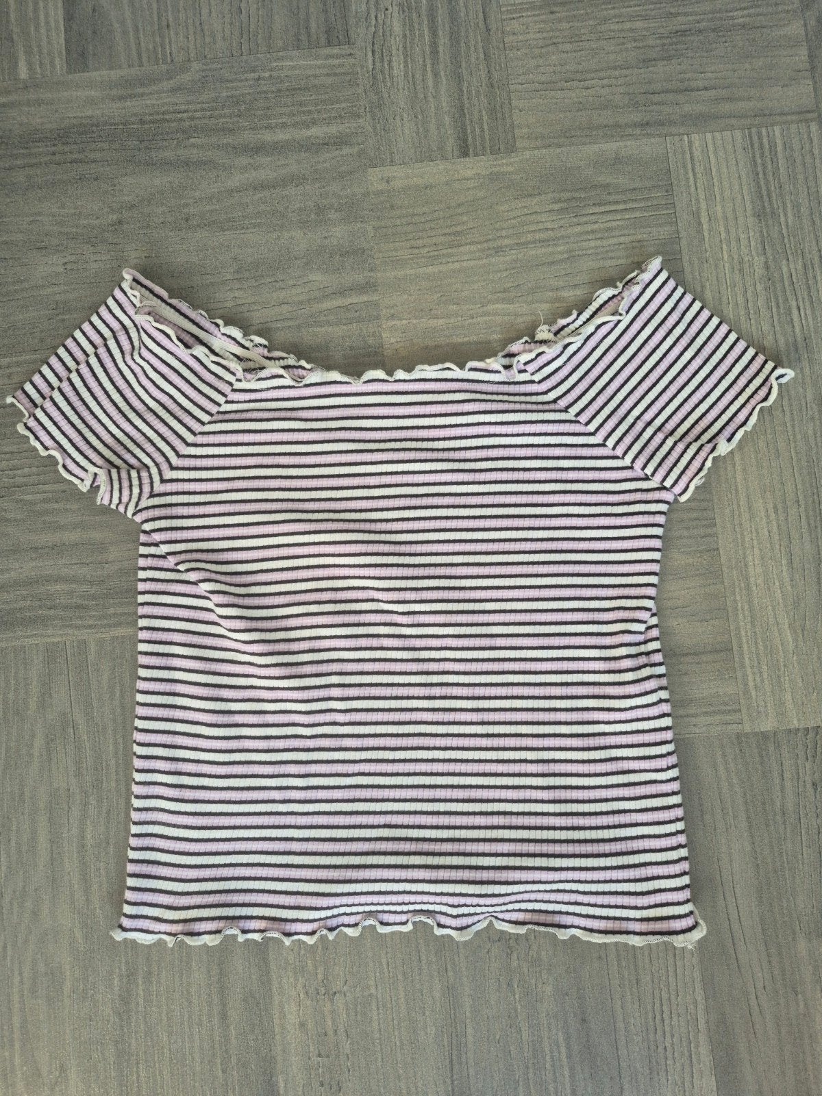 Pigalle gestreepte off-shoulder top maat L, Meerkleurig, Maat 42/44 (L), Pigalle, Ophalen of Verzenden