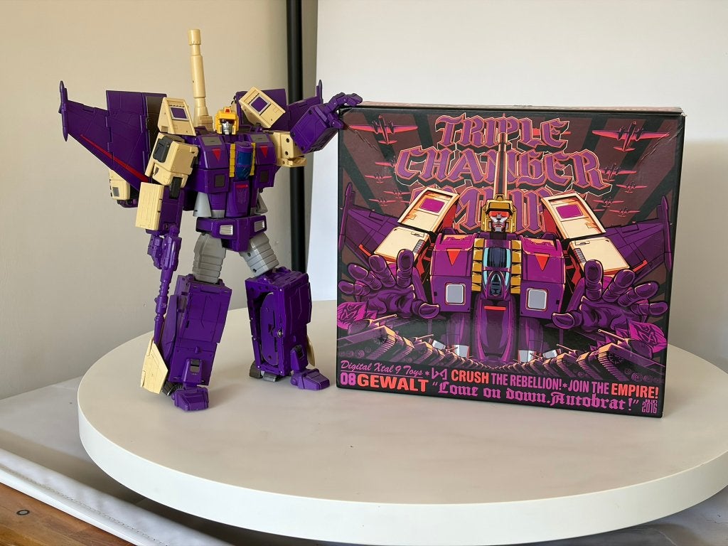 DX9 Gewallt Blitzwing, Verzamelen, G1, Ophalen of Verzenden, Zo goed als nieuw, Decepticons