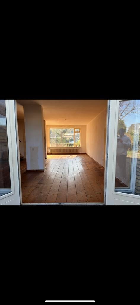 Volledig grenen houten vloer (niet verlijmd) 45m2, Ophalen, Gebruikt, Vloerdelen of -planken, 10 m² of meer