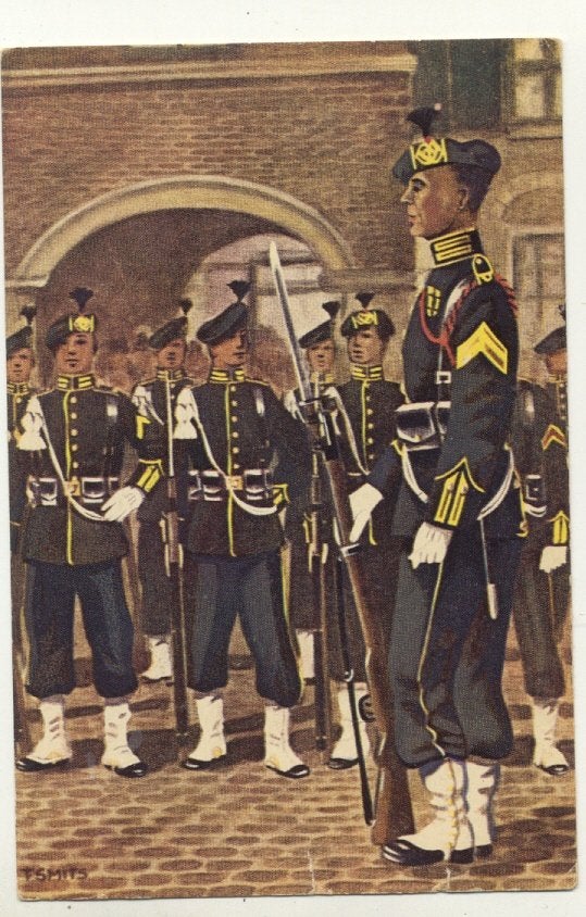 Drie ansichtkaarten garderegiment Jagers, Ophalen of Verzenden, Landmacht, Nederland, Foto of Poster
