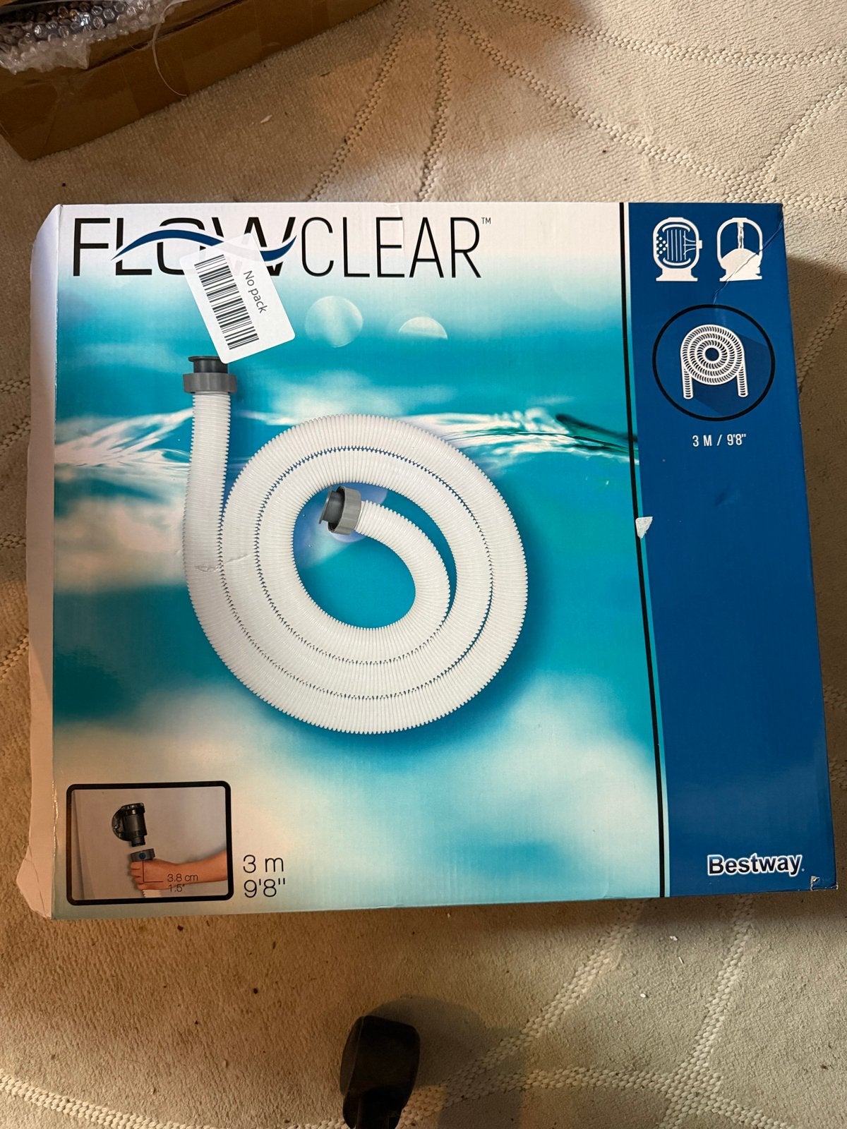 Bestway Flowclear Zwembadslang 3m - Nieuw in doos, Z, Nieuw, Z, Ophalen of Verzenden
