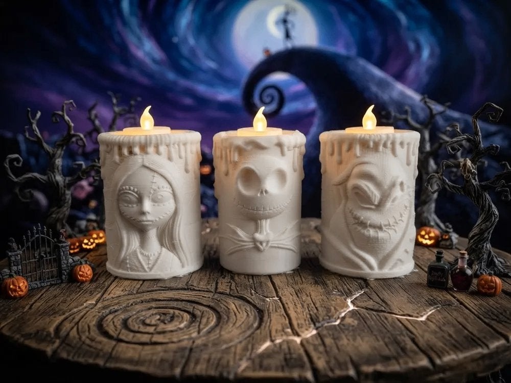 The Nightmare Before Christmas LED Kaarsen Set, Ophalen of Verzenden, Overige figuren, Nieuw, Beeldje of Figuurtje