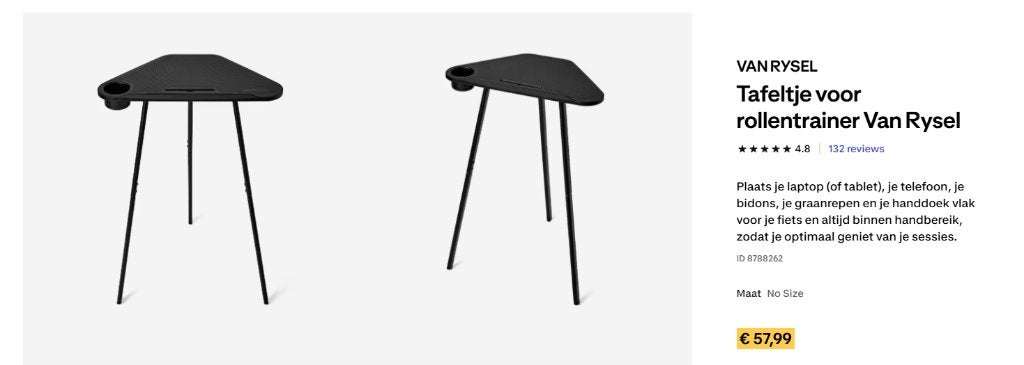 Zwift tafel decathlon, Ophalen, Zo goed als nieuw, Overige typen
