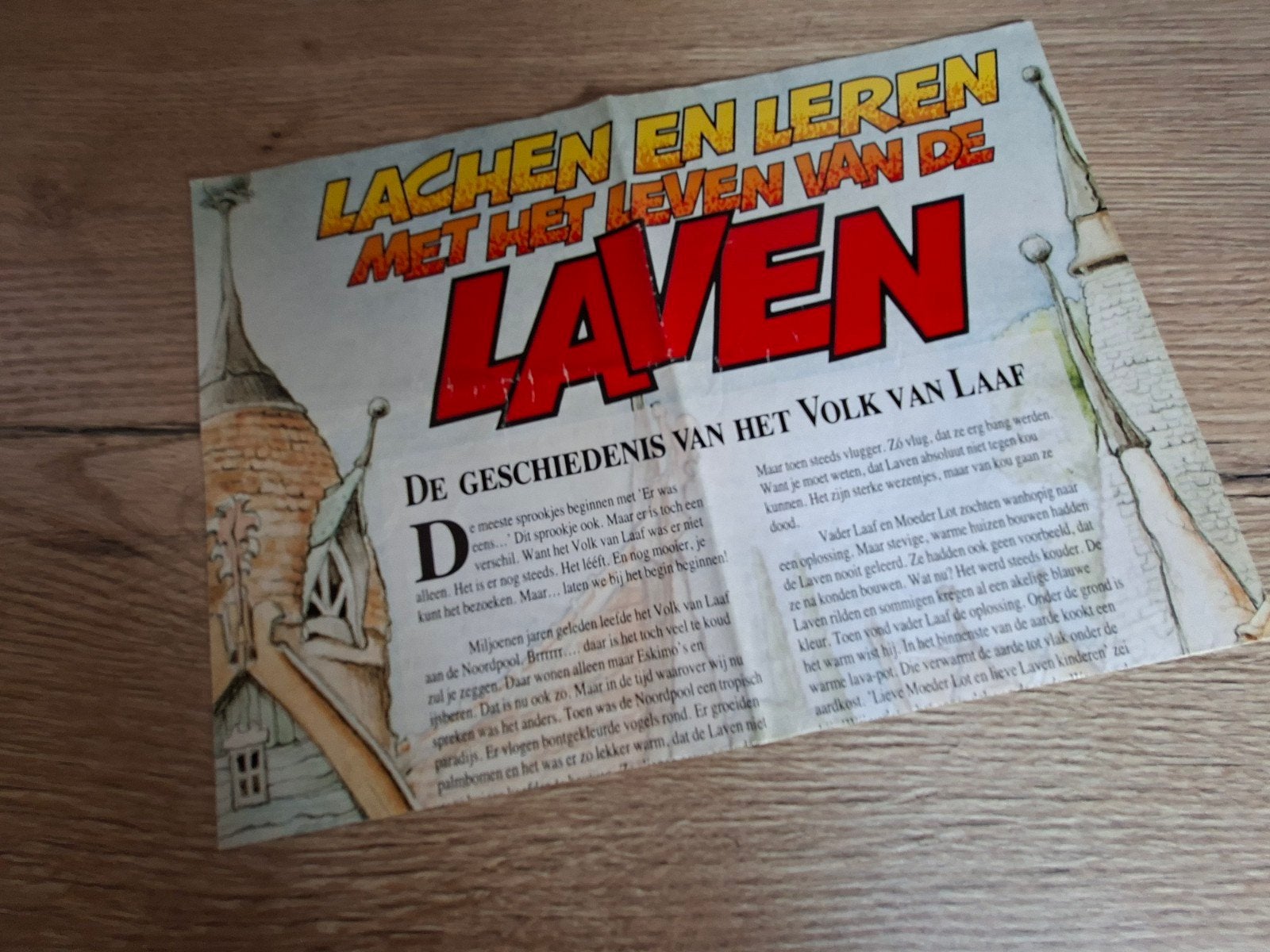 Efteling originele Lavenkrant uit 1990 Zeldzaam verzamelite, Verzamelen, Ophalen of Verzenden