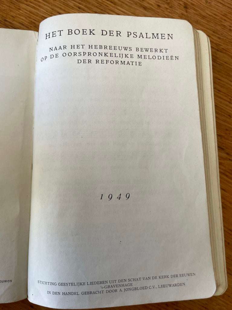 Het Boek der Psalmen - 1949 - Reformatie Melodieën (NL), Ophalen of Verzenden, Gelezen, Christendom | Protestants