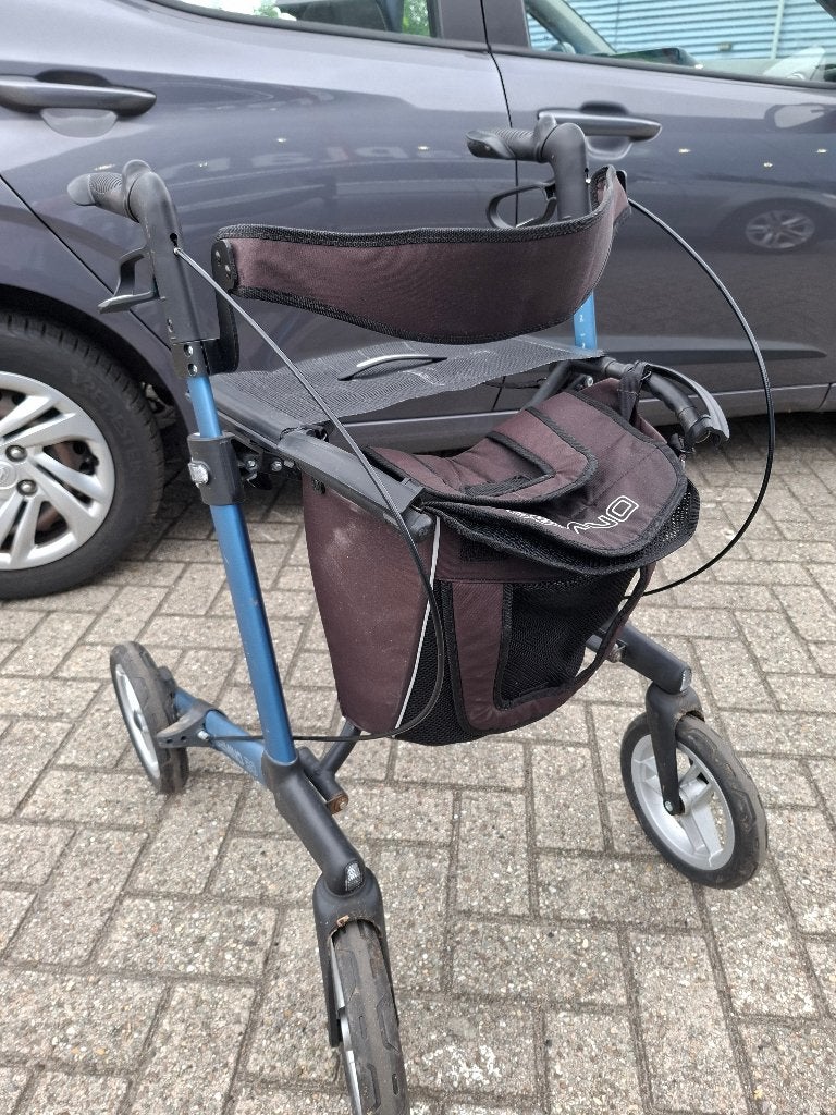 rollator   izgst gemino30  tas lichtgewicht  GROTE WIELEN, Ophalen of Verzenden, Opvouwbaar, Zo goed als nieuw