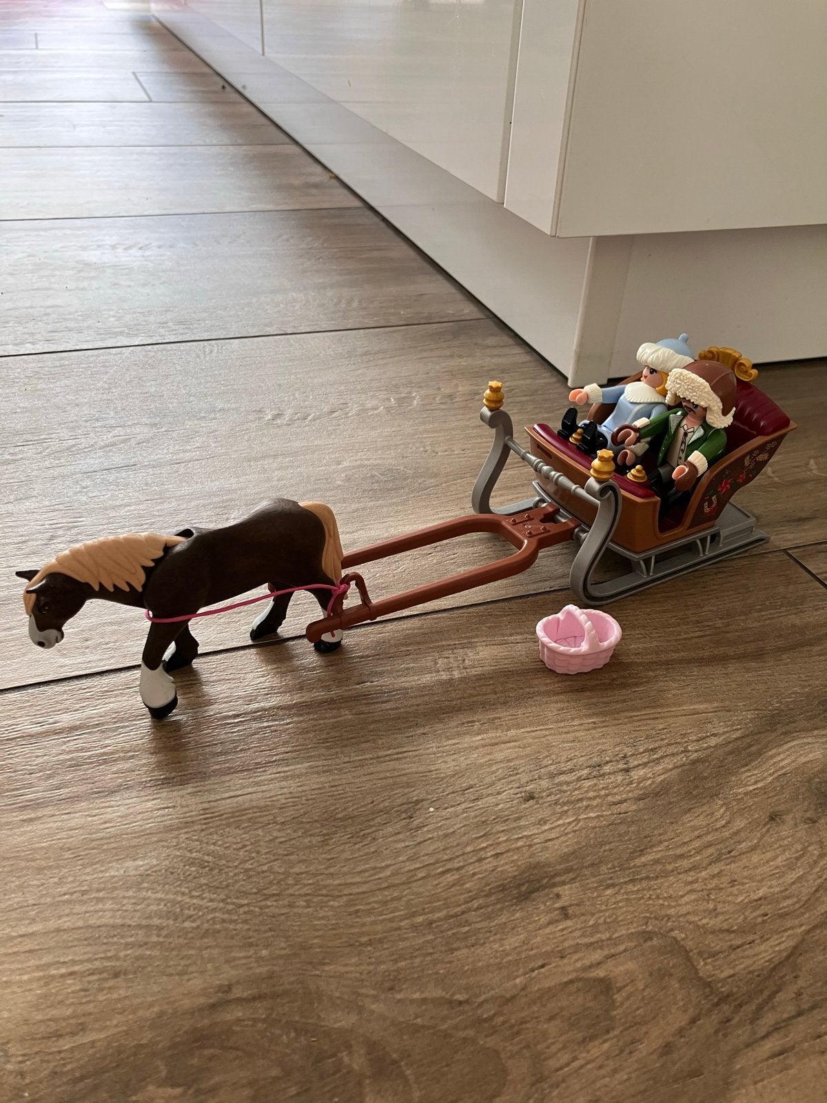 Playmobil arreslee met paard en figuren, Kinderen en Baby's, Ophalen of Verzenden, Gebruikt, Complete set, Voertuig
