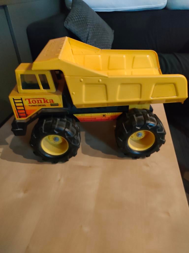 Tonka metalen vrachtwagen, tonka vrachtauto- 40cm, Ophalen of Verzenden, Gebruikt