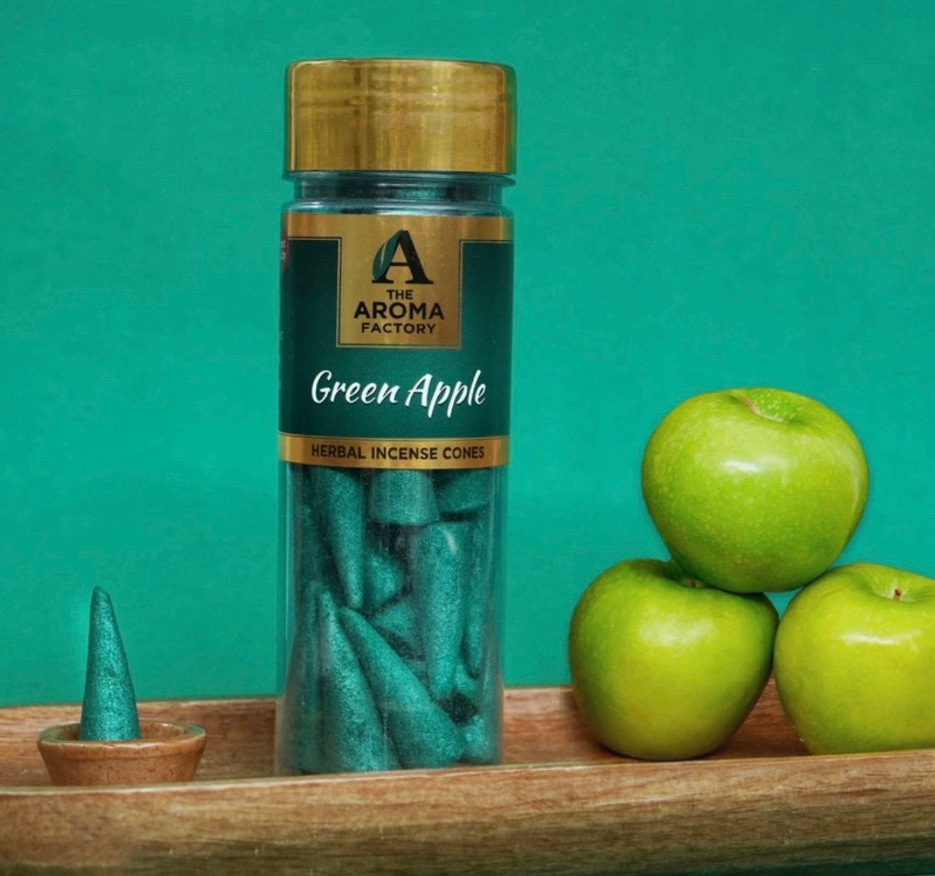 The Aroma Factory Groene Appel Wierookkegels, Groen, Overige stijlen, Nieuw, Ophalen of Verzenden