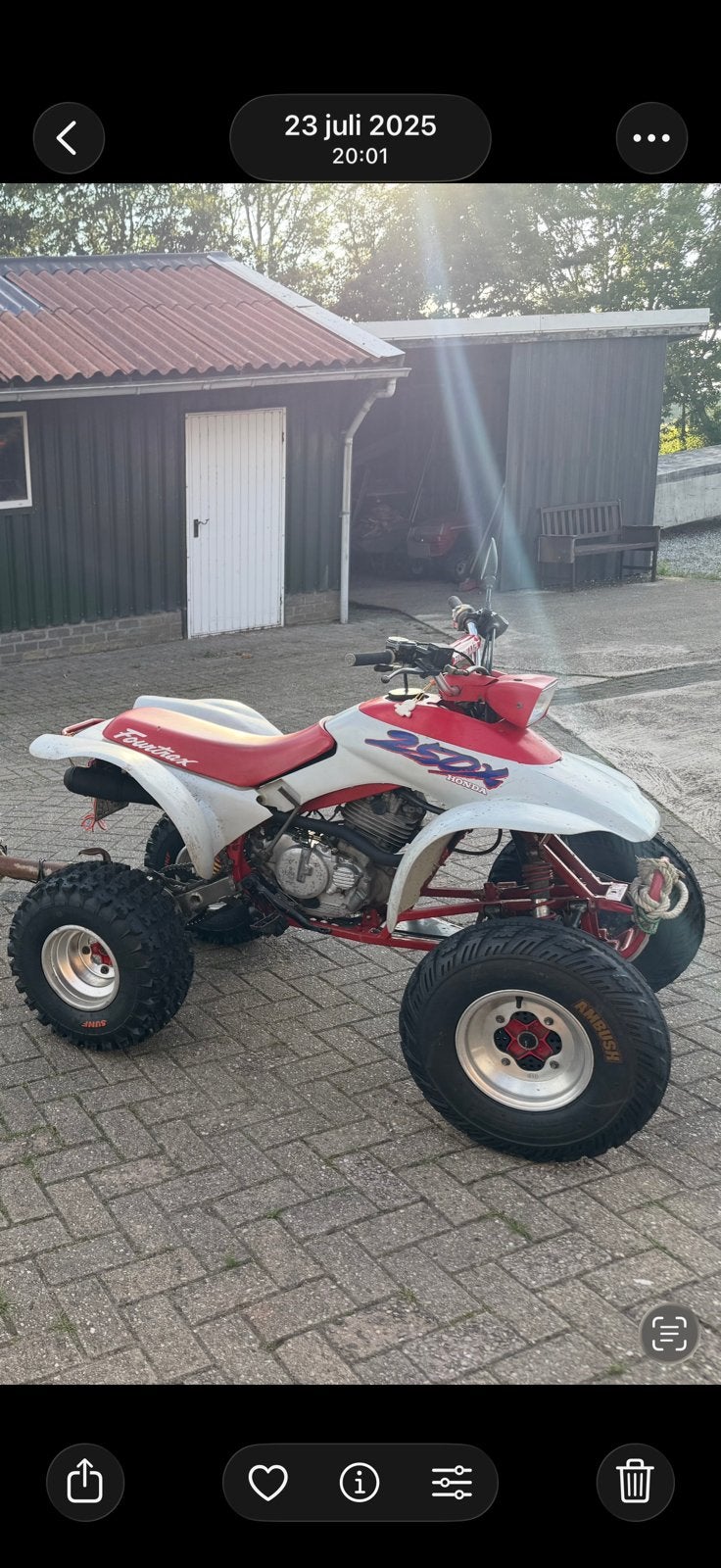 Honda Quad TRX250X - Nieuwe banden, op Autokenteken l7e, 250 cc, 1 cilinder, 12 t/m 35 kW