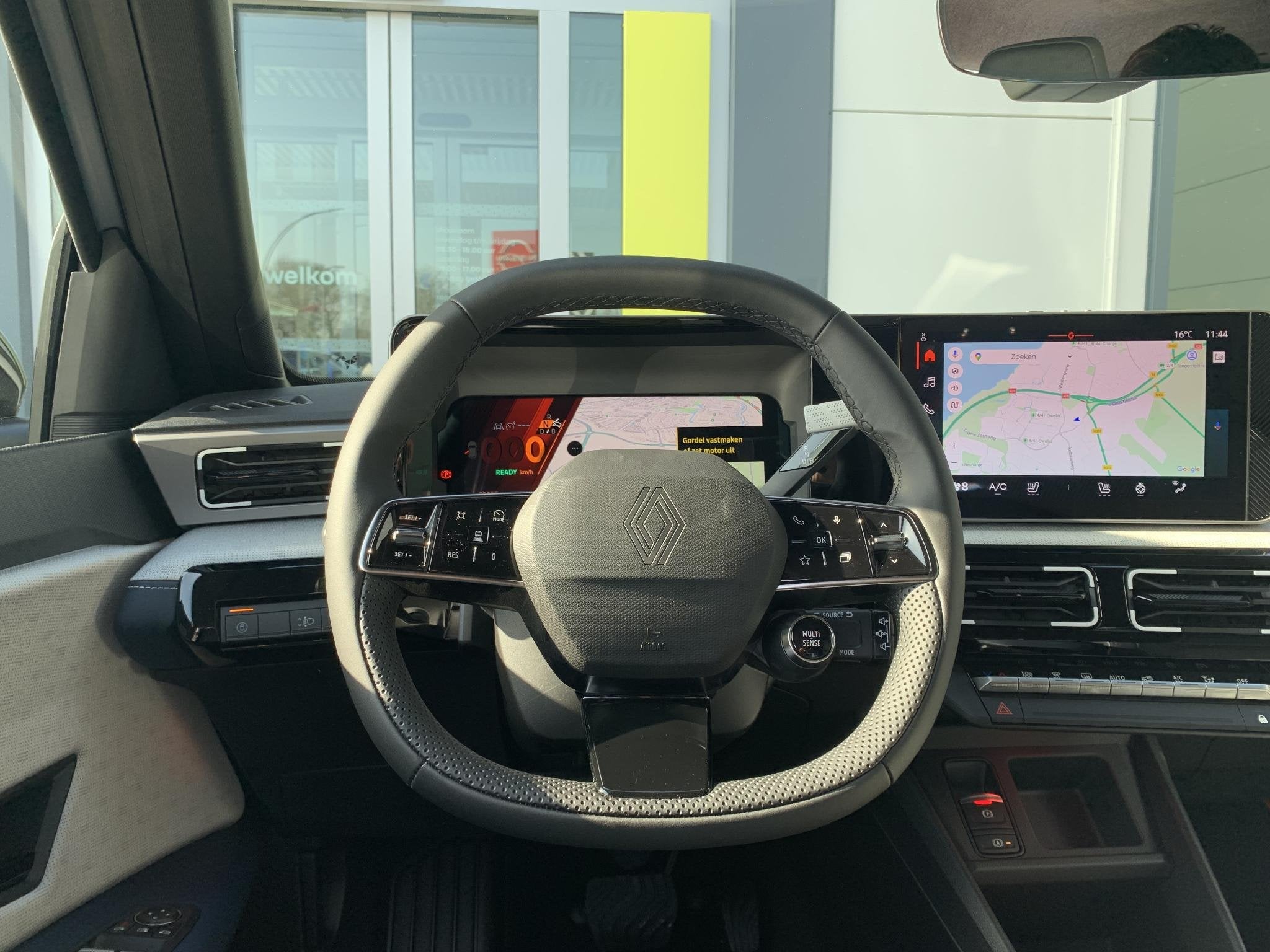 Renault 5 comfort range Roland-Garros 52 kWh | Demo | Pack s, Auto's, Blauw, Leder en Stof, Origineel Nederlands, 500 kg