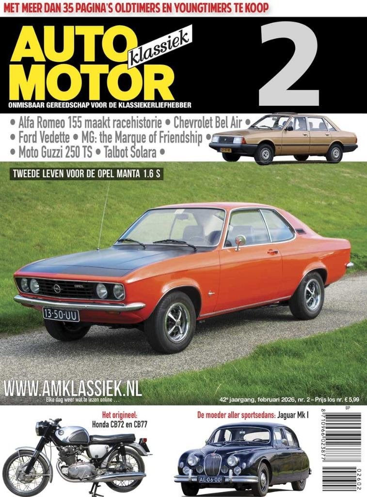 AMK 2 2026 : Opel Manta - Talbot Solara - Jaguar MK1 - MGB, Ophalen of Verzenden, Gelezen, Algemeen