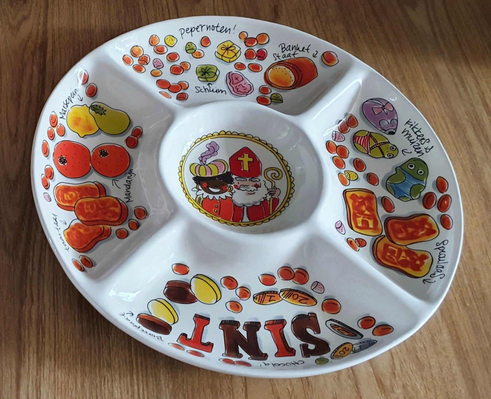 Blond Amsterdam Sinterklaas schaal, Ophalen, Zo goed als nieuw, Aardewerk, Schaal of Schalen