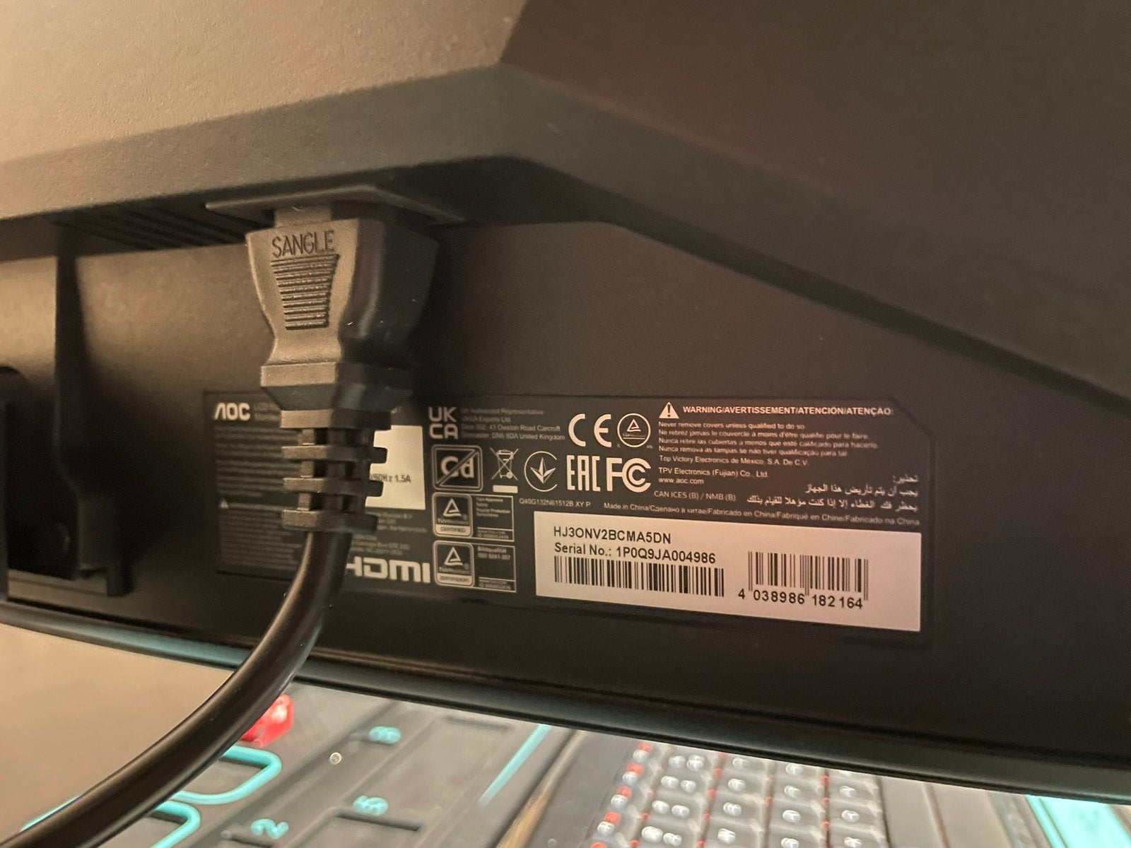 AOC Gaming Monitor - Gebogen, Full HD, 144Hz, Computers en Software, Monitoren, Zo goed als nieuw, 60 Hz of minder, HDMI, Gaming