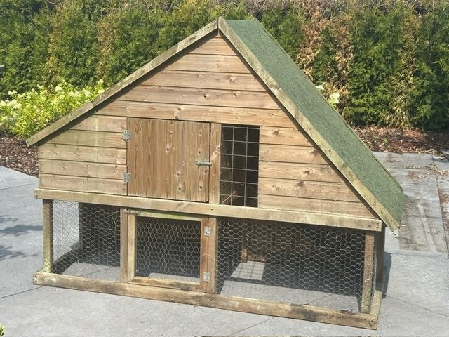 Degelijk kippenhok 200x90 cm, Dieren en Toebehoren, Pluimvee | Toebehoren, Gebruikt, Kippenhok of Kippenren, Ophalen