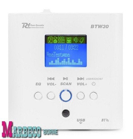 Muziek inbouw unit, FM, Bluetooth, USB, Audio Versterker, Overige typen, Info@marbeco.nl, Power Dynamics, Nieuw