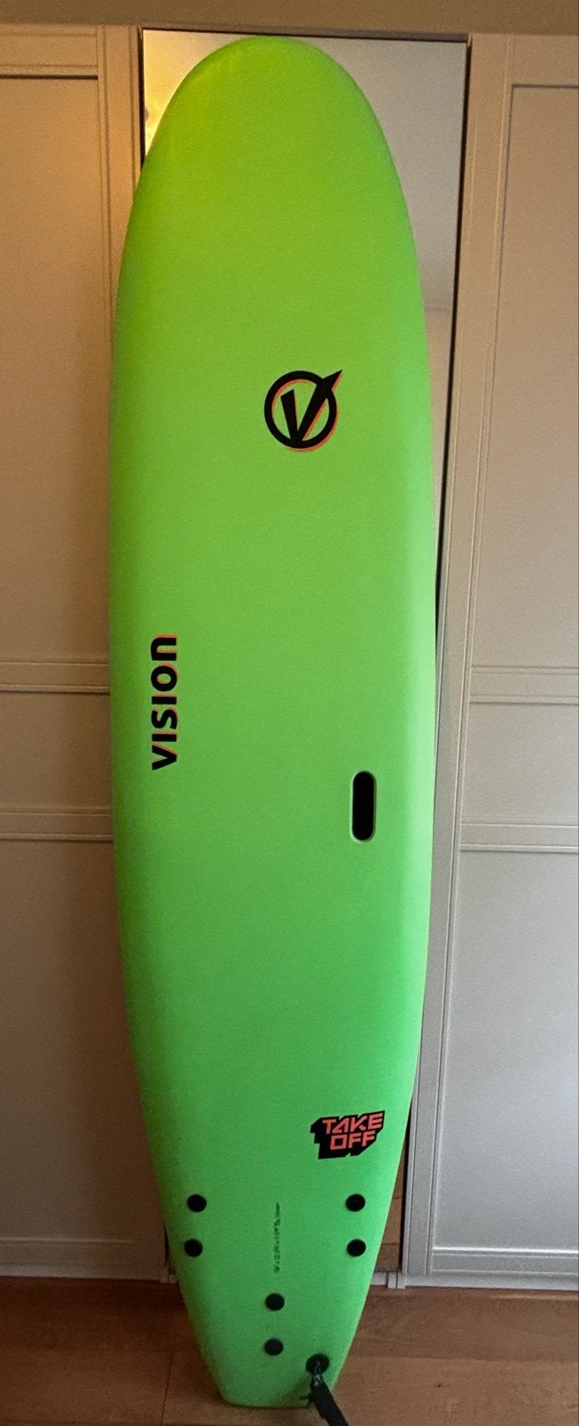 Vision softtop Surfboard 7'6 - Nieuwstaat, Watersport en Boten, Golfsurfen, Ophalen, Nieuw, Funboard, Met vinnen