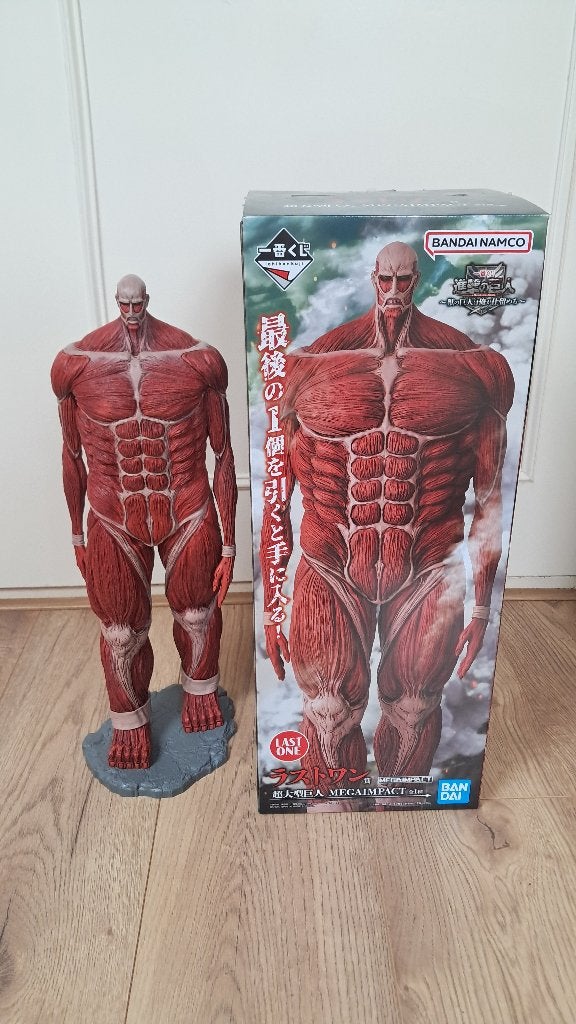 Attack On Titan Colossal Titan Megaimpact figuur, Ophalen of Verzenden, Zo goed als nieuw