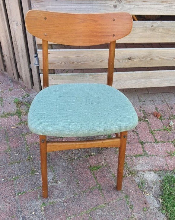 Vintage Deense design eetkamerstoel – Farstrup – jaren 60, Ophalen