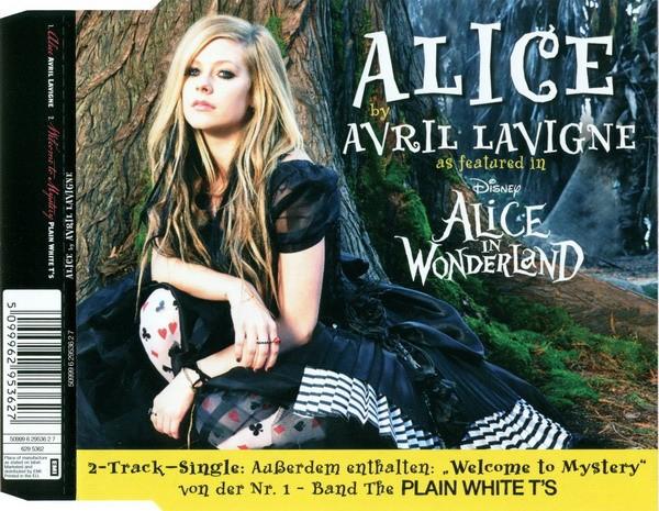 AVRIL LAVIGNE CD SINGLE ALICE IN WONDERLAND +PLAIN WHITE T'S, Ophalen of Verzenden, Zo goed als nieuw, Pop