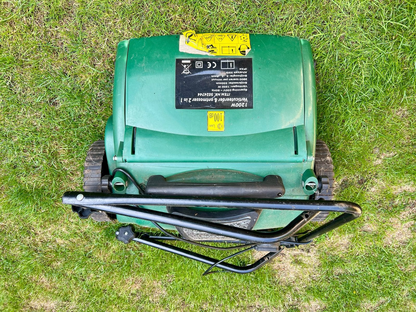 Verticuteerder & ontmosser 2-in-1 1200W, Tuin en Terras, Verticuteermachines, Ophalen, Gebruikt, Elektrisch
