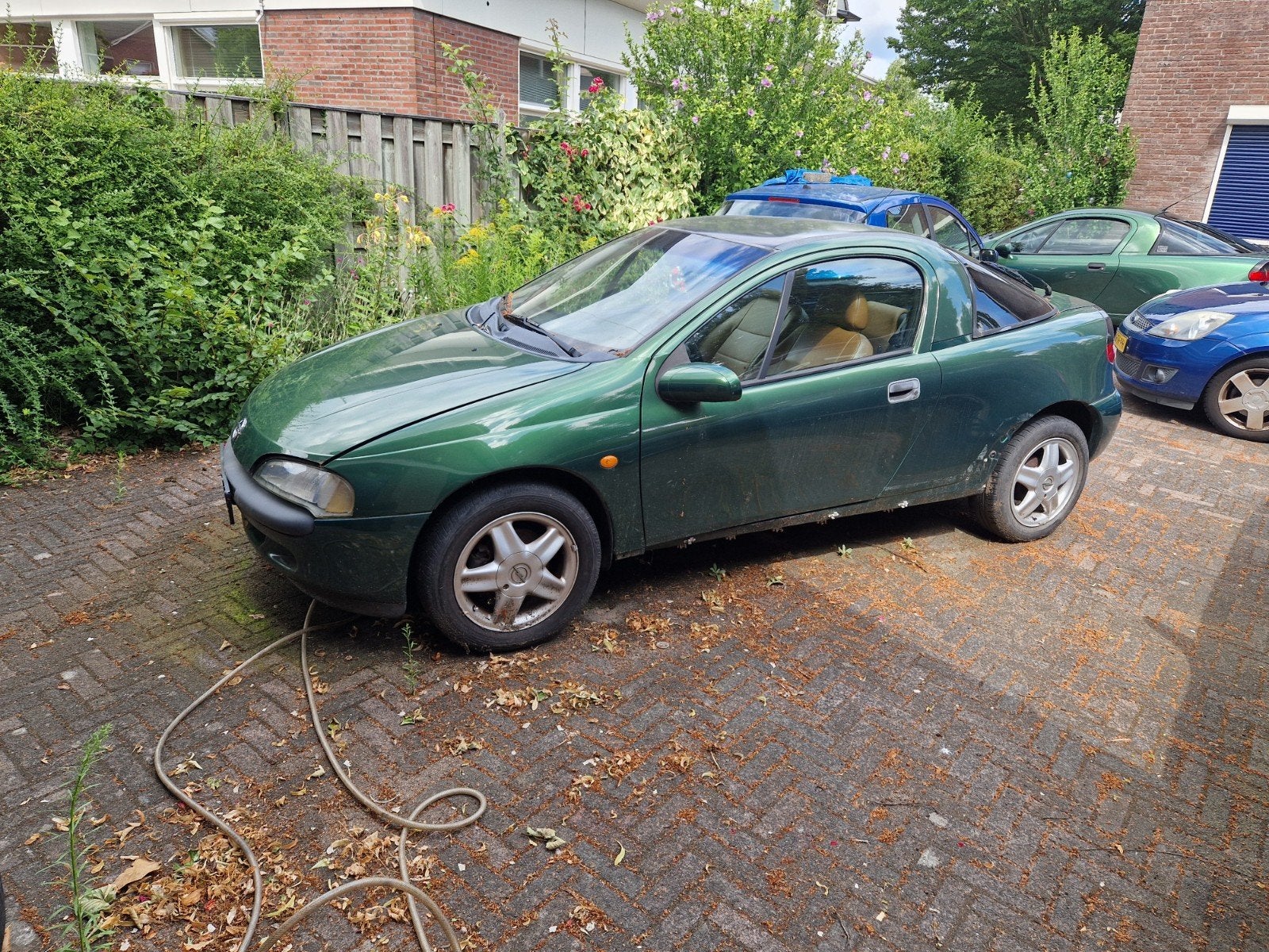 Opel Tigra 1.4 I 16V 1997 Groen, Ophalen, Gebruikt, Opel