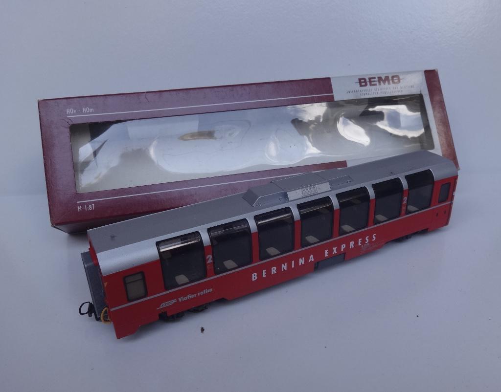 Bemo RhB Bernina Ex Panoramawagen, Overige merken, Gelijkstroom, Ophalen of Verzenden, Analoog