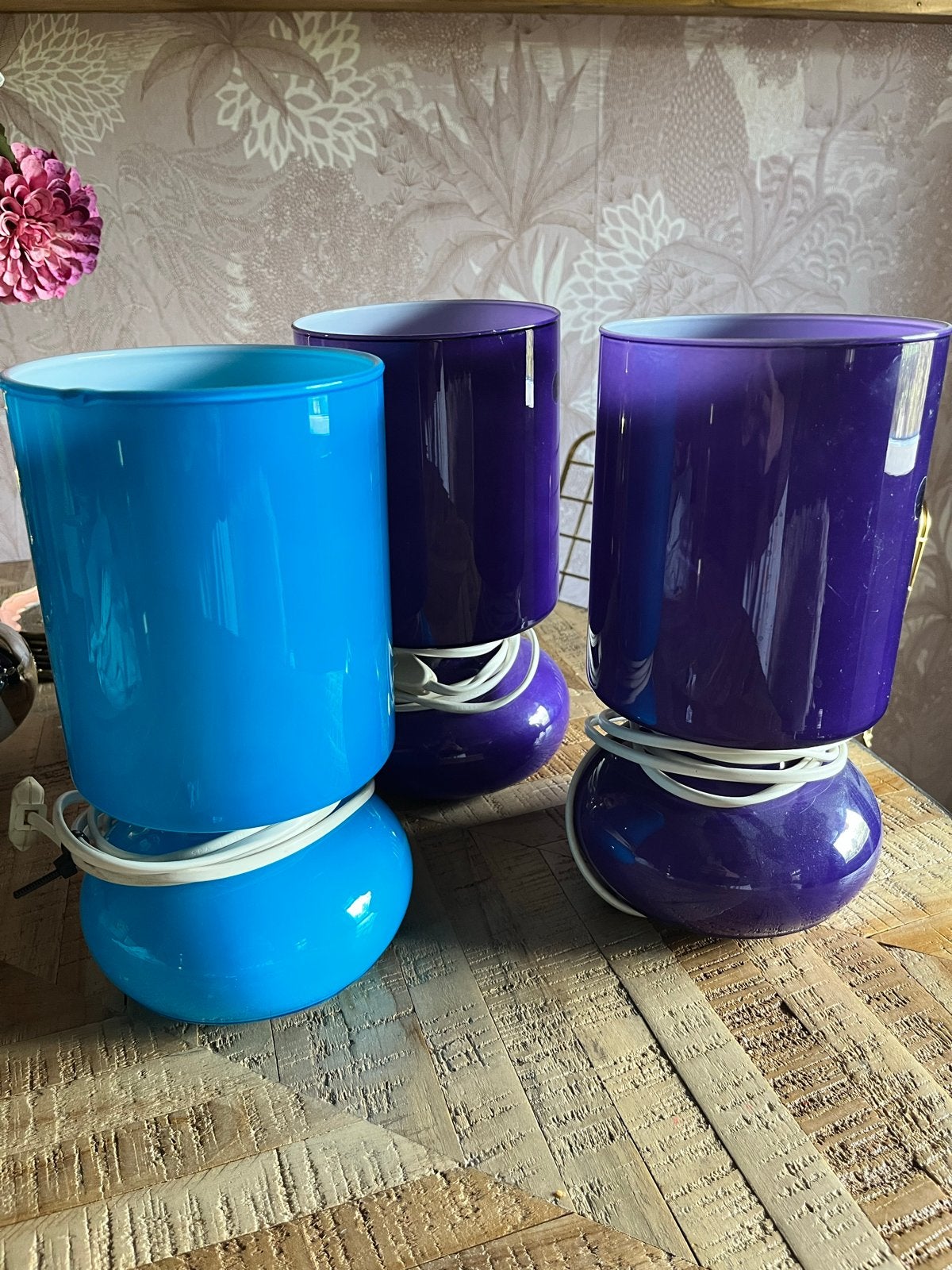 Vintage IKEA Lykta lampjes - 25 cm hoog, 13 cm diameter, Ophalen, Met schakelaar, Gebruikt, Vintage