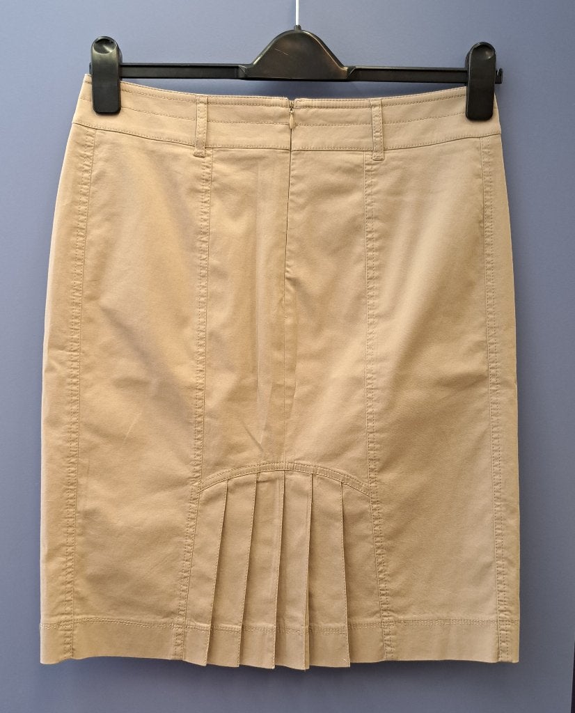 Taifun rok in beige effen, plissé stuk achter mt 38 nr 42018, Kleding | Dames, Maat 38/40 (M), Taifun, ., Beige
