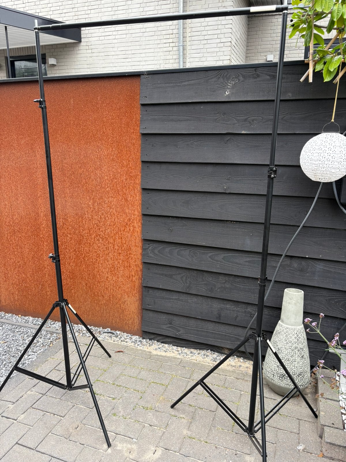 Draagbaar achtergrond systeem backdrop support, Ophalen of Verzenden, Gebruikt, Achtergrond